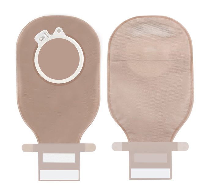 VIVOCARE 2 Pc Colostomy/Ileostomy 60mm Opaque Bag