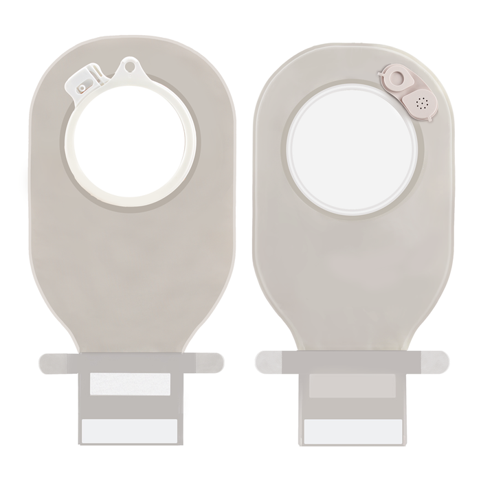VIVOELITE 2 Pc Colostomy/Ileostomy 60mm Transparent Bag
